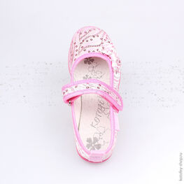 531018-71 Текстильная обувь для девочки розовый фото №4