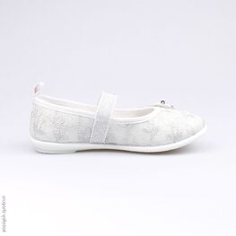 531019-71 Текстильная обувь для девочки серебряный фото №2