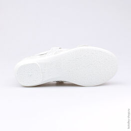 531019-71 Текстильная обувь для девочки серебряный фото №3