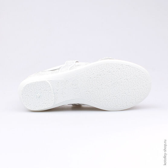 531019-71 Текстильная обувь для девочки серебряный фото №3