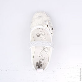 531019-71 Текстильная обувь для девочки серебряный фото №4