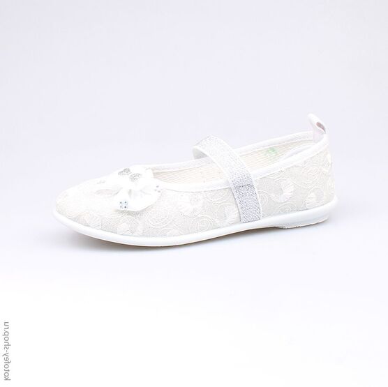 531020-71 Текстильная обувь для девочки серебряный