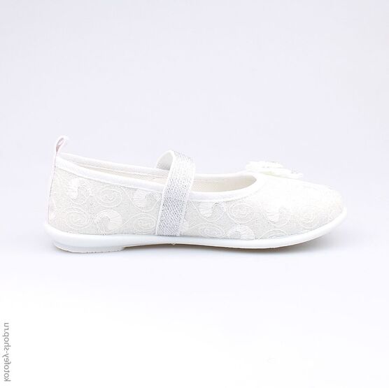 531020-71 Текстильная обувь для девочки серебряный фото №2