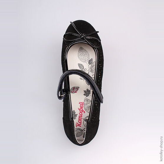 532073-21 Туфли для девочки черный фото №4