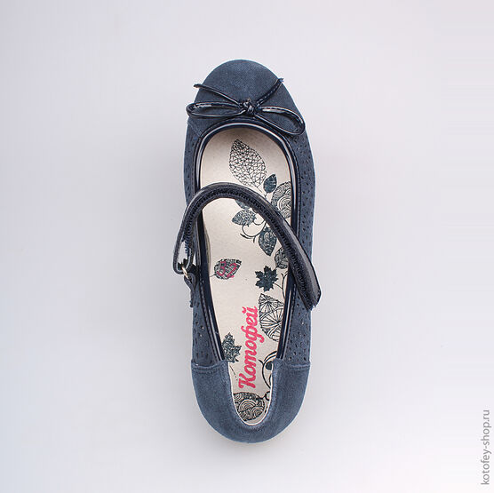 532073-23 Туфли для девочки светло-синий фото №4