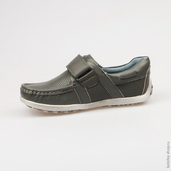 532091-22 Полуботинки для мальчики серый фото №2