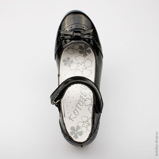532094-21 Туфли для девочки черный фото №4