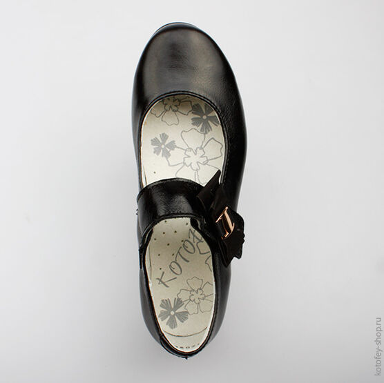 532096-21 Туфли для девочки черный фото №4