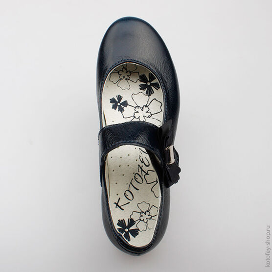 532096-22 Туфли для девочки светло-синий фото №4