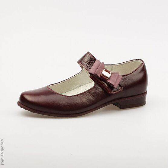 532096-24 Туфли для девочки бордовый