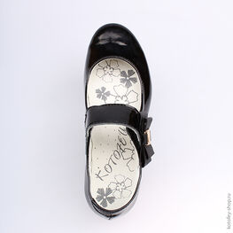 532096-26 Туфли для девочки черный фото №4