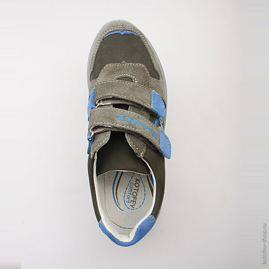 532104-21 Полуботинки для мальчики серый фото №4