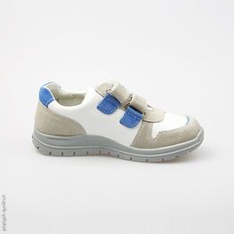 532104-23 Полуботинки для мальчики бел-сер фото №2