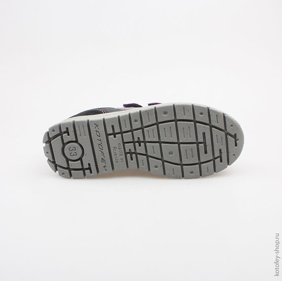 532105-21 Полуботинки для девочки син-роз фото №3