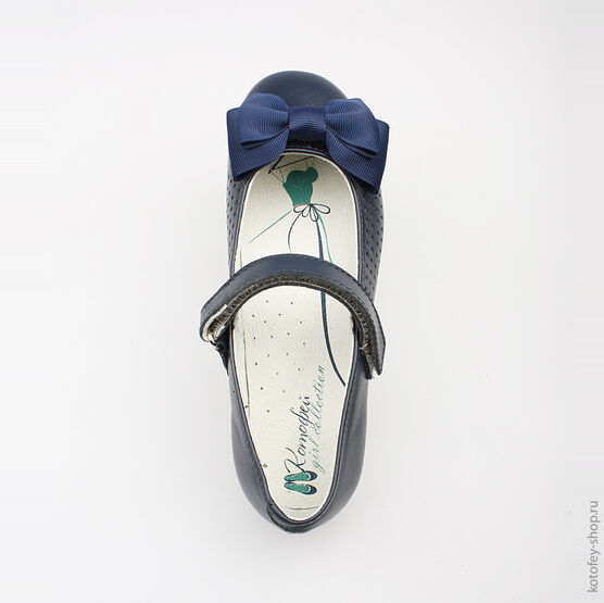 532109-22 Туфли для девочки светло-синий фото №4
