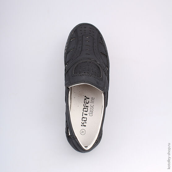 532111-22 Полуботинки для мальчики черный фото №4