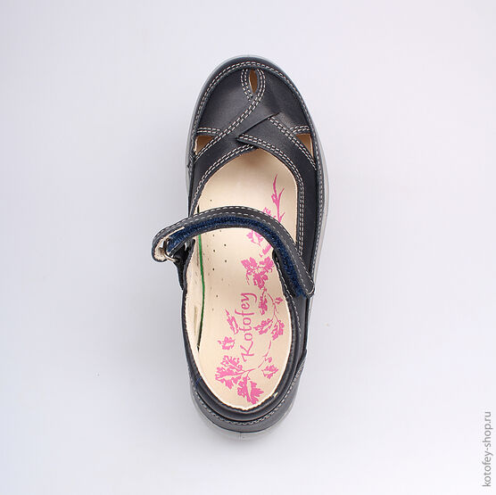 532116-21 Туфли для девочки светло-синий фото №4