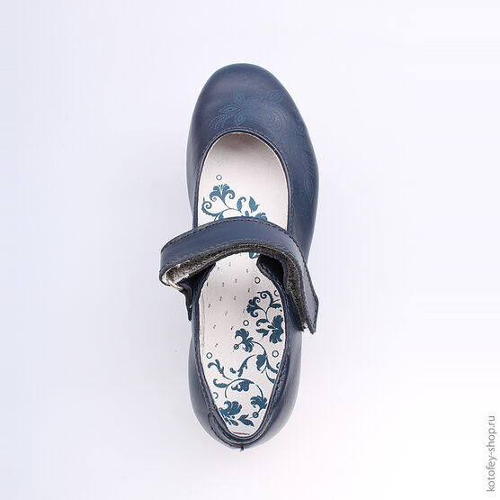 532118-23 Туфли для девочки светло-синий фото №4