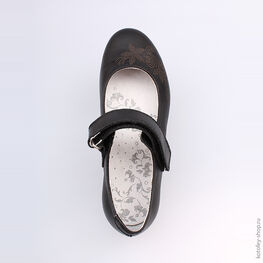 532118-24 Туфли для девочки черный фото №4