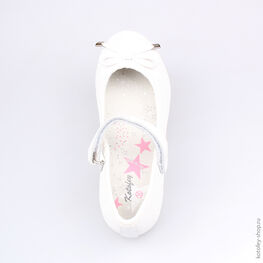 532137-23 Туфли для девочки белый фото №4