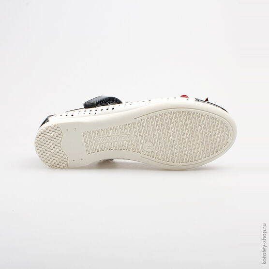 533006-21 Туфли для девочки бел-син фото №3