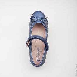 533007-21 Туфли для девочки светло-синий фото №4