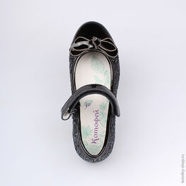 533011-22 Туфли для девочки черный фото №4