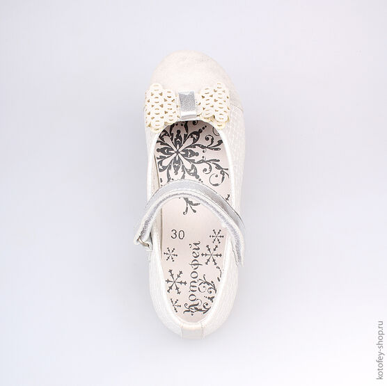 533012-21 Туфли для девочки серебряный фото №4