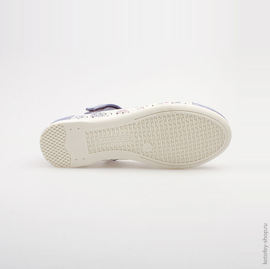 534008-21 Туфли для девочки бел-сир фото №3
