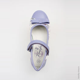 534008-21 Туфли для девочки бел-сир фото №4