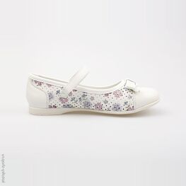 534008-22 Туфли для девочки белый фото №2