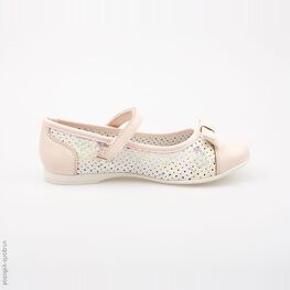 534008-23 Туфли для девочки персиковый фото №2