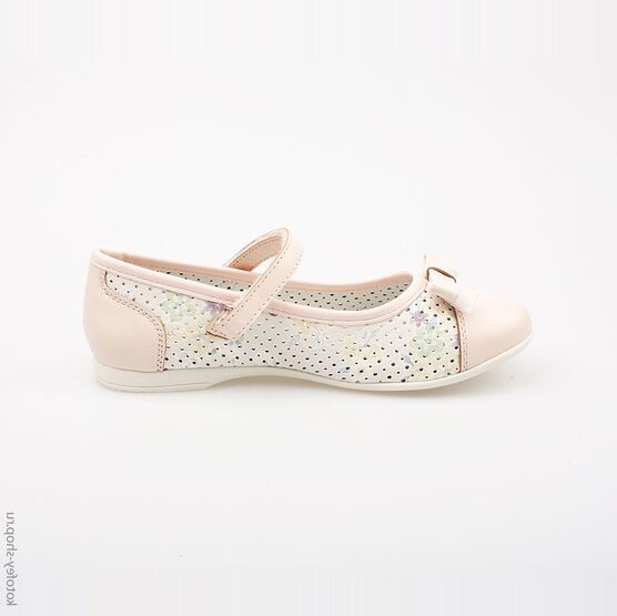 534008-23 Туфли для девочки персиковый фото №2