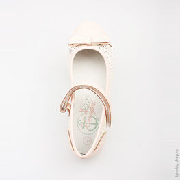 534008-23 Туфли для девочки персиковый фото №4