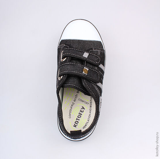 541010-12 Кеды для мальчики черный фото №4