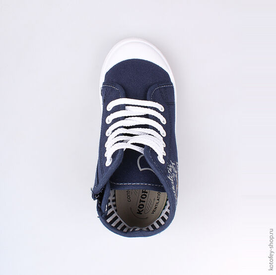 541022-11 Кеды для мальчики светло-синий фото №4