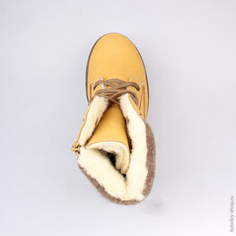 552025-41 Сапожки для мальчики желтый фото №4