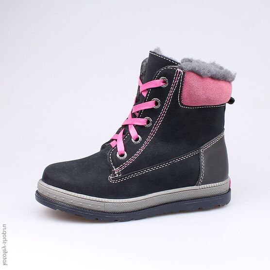 552025-48 Сапожки для девочки син-роз