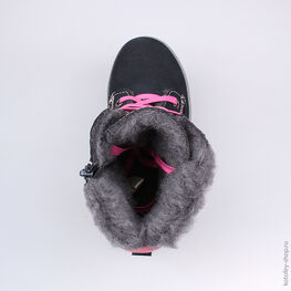 552025-48 Сапожки для девочки син-роз фото №4