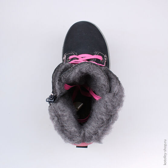 552025-48 Сапожки для девочки син-роз фото №4