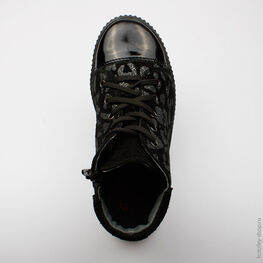 552036-21 Ботинки для девочки черный фото №4