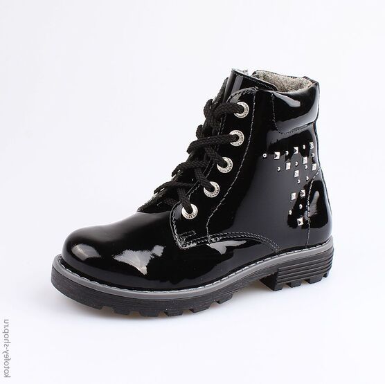 552043-32 Ботинки для девочки черный фото №5