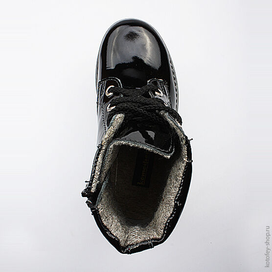 552043-32 Ботинки для девочки черный фото №4