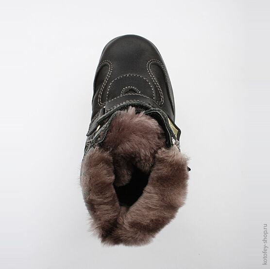 552047-51 Сапожки для мальчики чер-сер фото №4