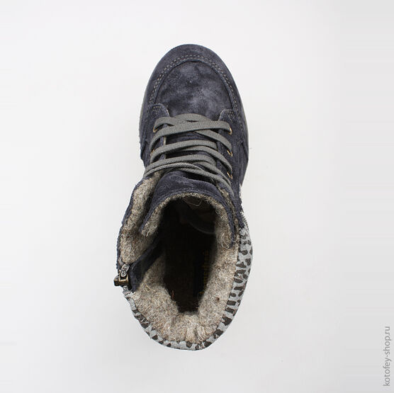 552054-31 Ботинки для девочки светло-синий фото №4