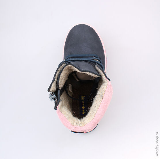 552062-31 Ботинки для девочки светло-синий фото №4