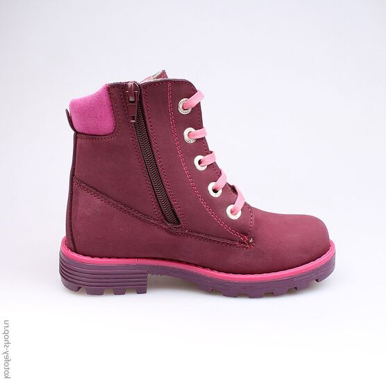 552062-32 Ботинки для девочки бордовый фото №2