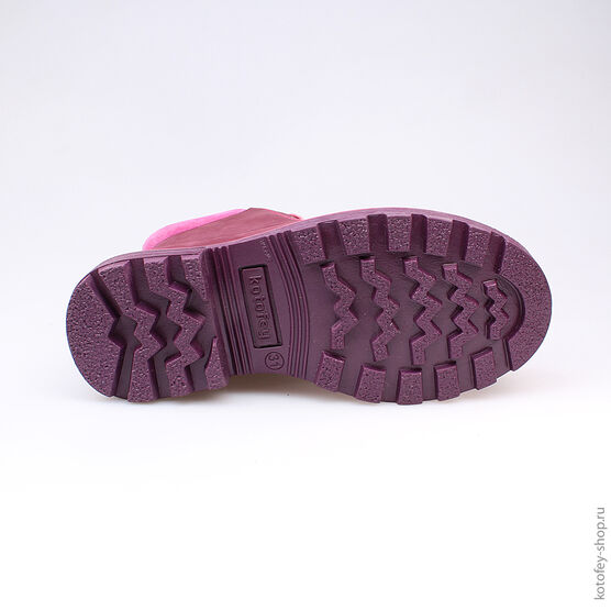 552062-32 Ботинки для девочки бордовый фото №3