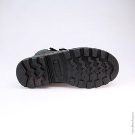 552064-52 Сапожки для мальчики чер-зел фото №3