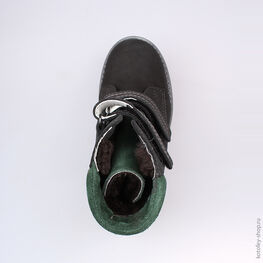 552064-52 Сапожки для мальчики чер-зел фото №4